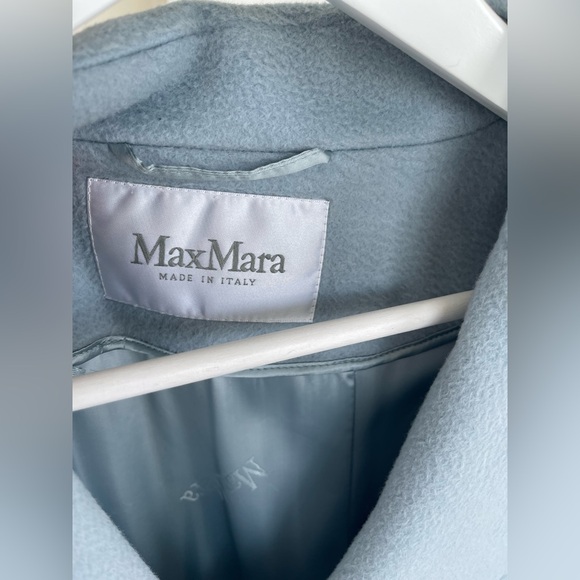 MaxMara Manuela Icon Blue Belted Coat - Picture 6 of 13